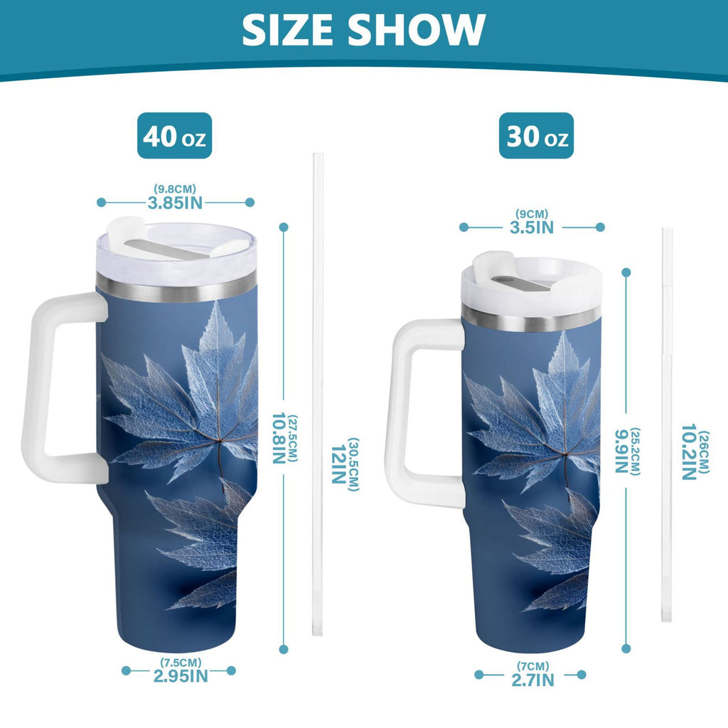30 oz Insulated Stainless Steel Tumbler Double Wall Stainless Steel Tumbler with 2-Way Drinking Glass Mapleleaves Edition-KH36