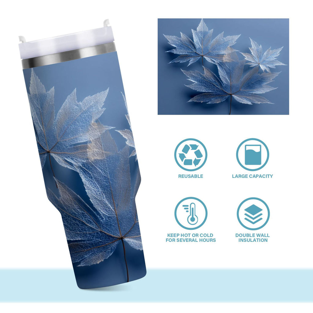 30 oz Insulated Stainless Steel Tumbler Double Wall Stainless Steel Tumbler with 2-Way Drinking Glass Mapleleaves Edition-KH36