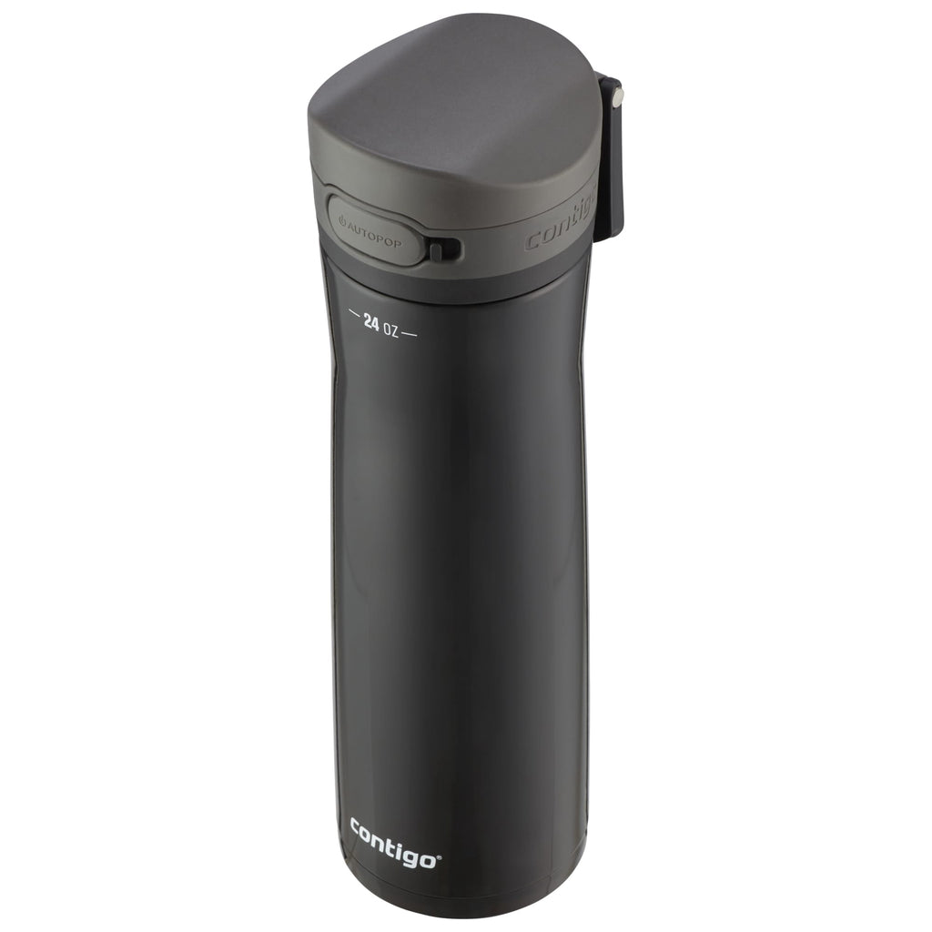 Contigo Jackson Chill  Bundle 2 Water Bottles Black 24oz and Pink  20oz with Autopop Lid Edition-F62C