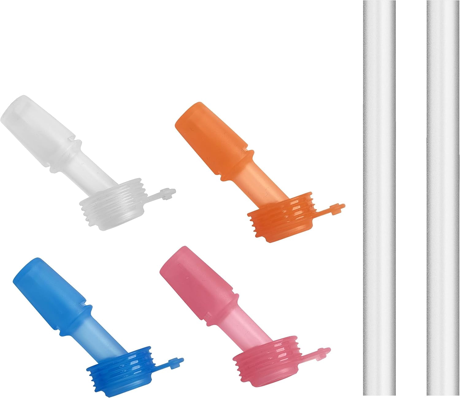 CamelBak eddy+ Kids 4-pack, Bite Valve &amp; Straws, Multi Color Edition-T87L
