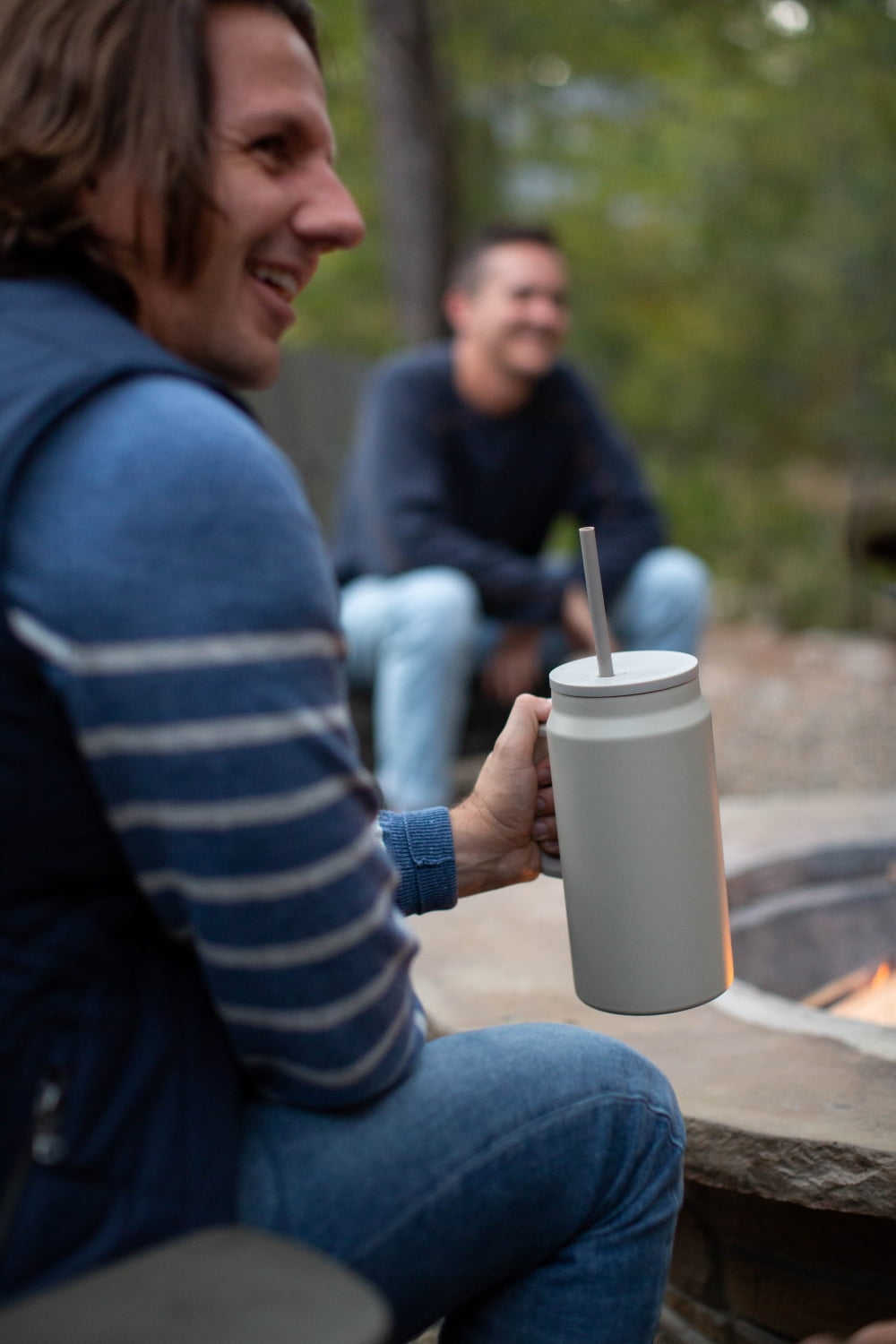 Simple Modern 50 fl oz Insulated Stainless Steel Trek Tumbler with Straw Lid | Midnight Black Edition-4U3P