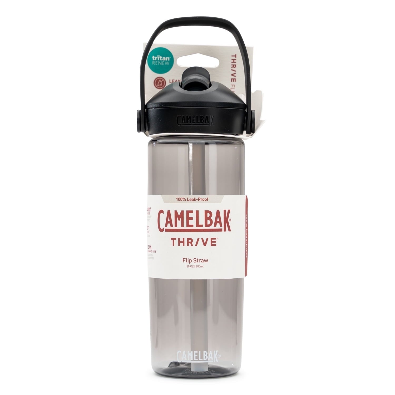 Camelbak Thrive Flip Straw 20oz Water Bottle, Charcoal Edition-MJVI