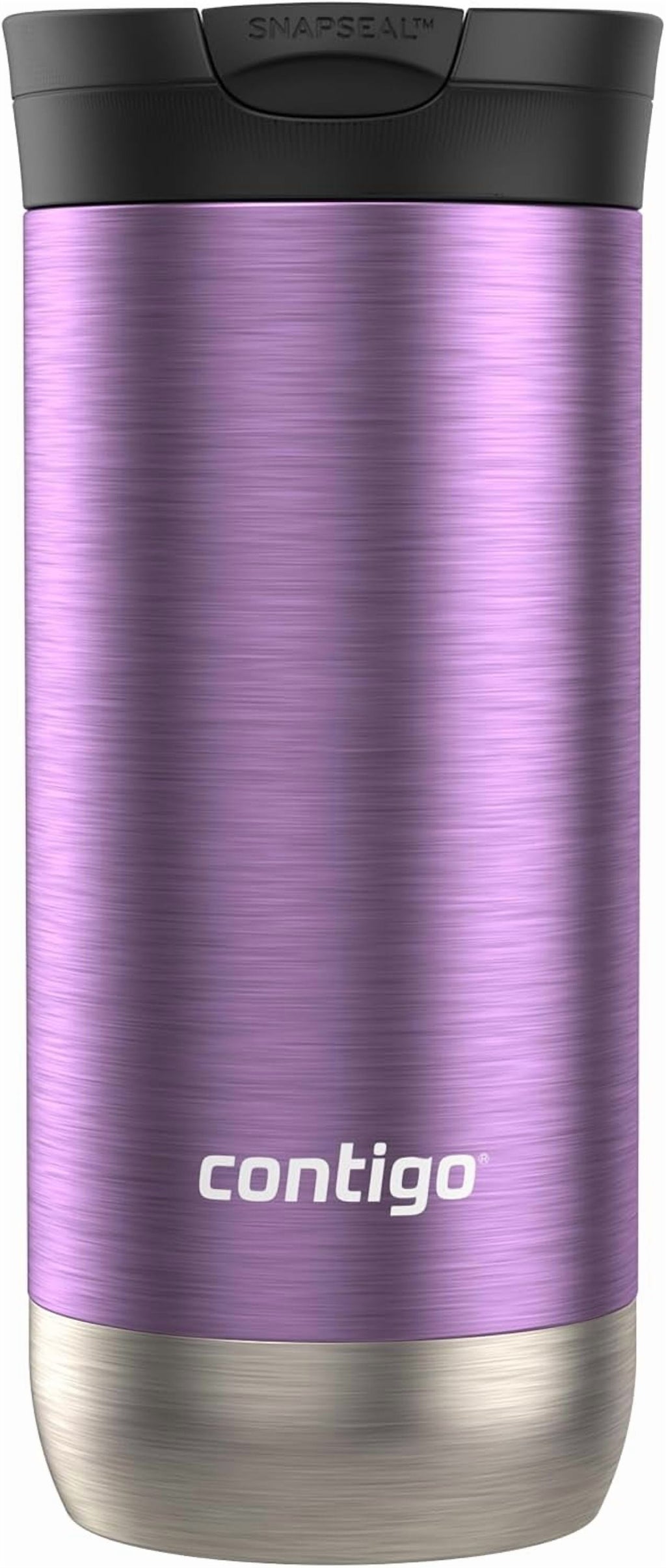 Contigo Huron SnapSeal Insulated Travel Tumbler, Purple Panzy Color 16 oz (473 mL) Edition-H8VB