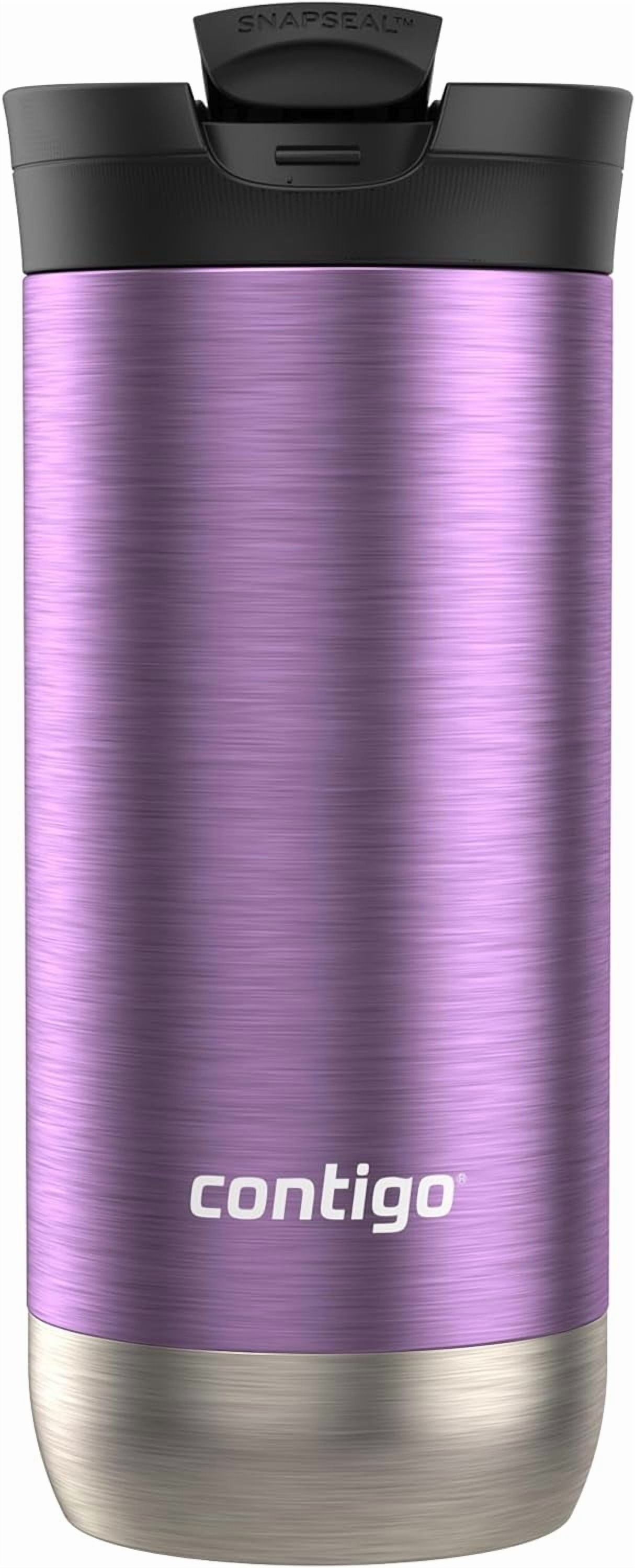 Contigo Huron SnapSeal Insulated Travel Tumbler, Purple Panzy Color 16 oz (473 mL) Edition-H8VB