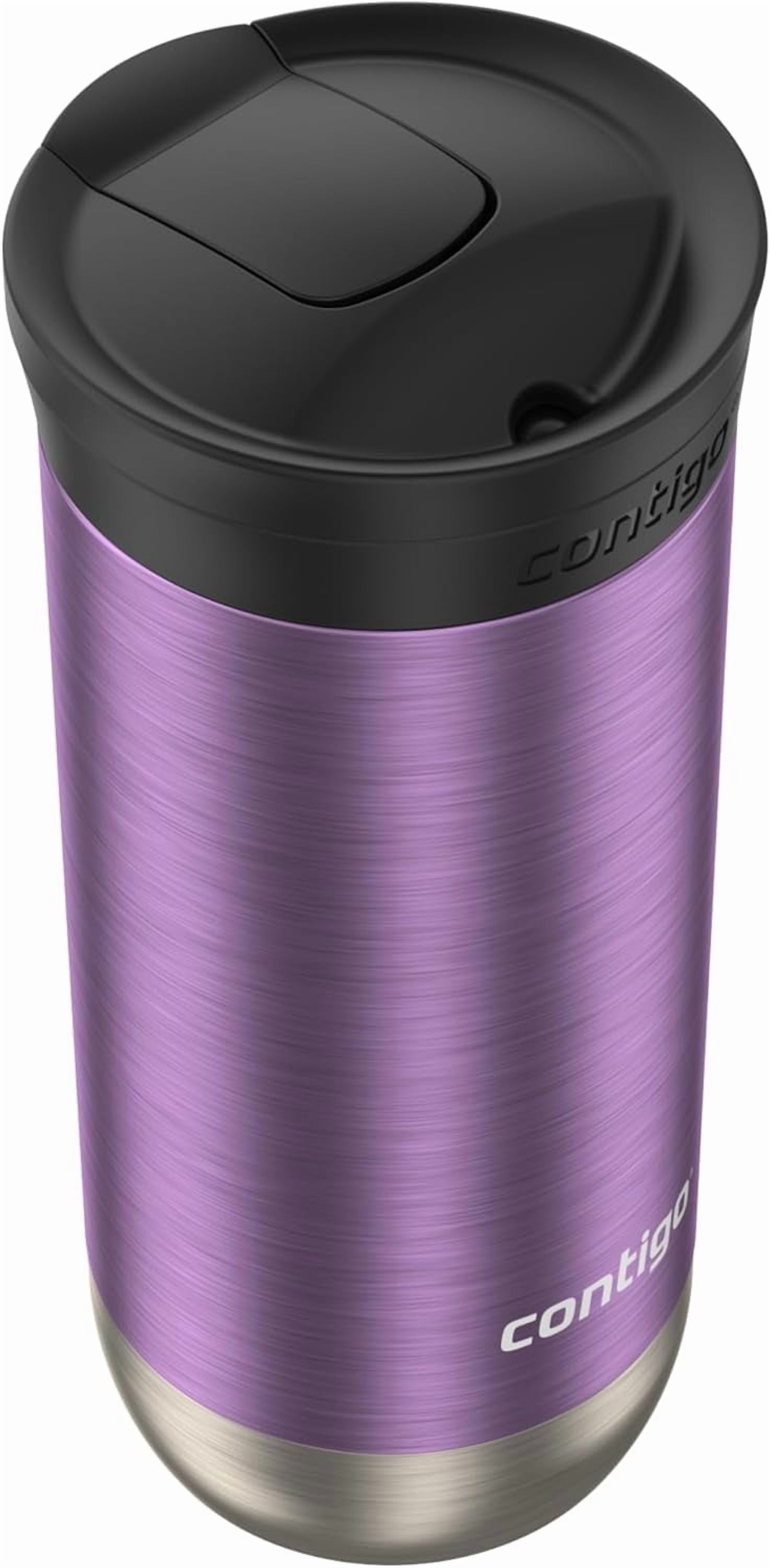 Contigo Huron SnapSeal Insulated Travel Tumbler, Purple Panzy Color 16 oz (473 mL) Edition-H8VB