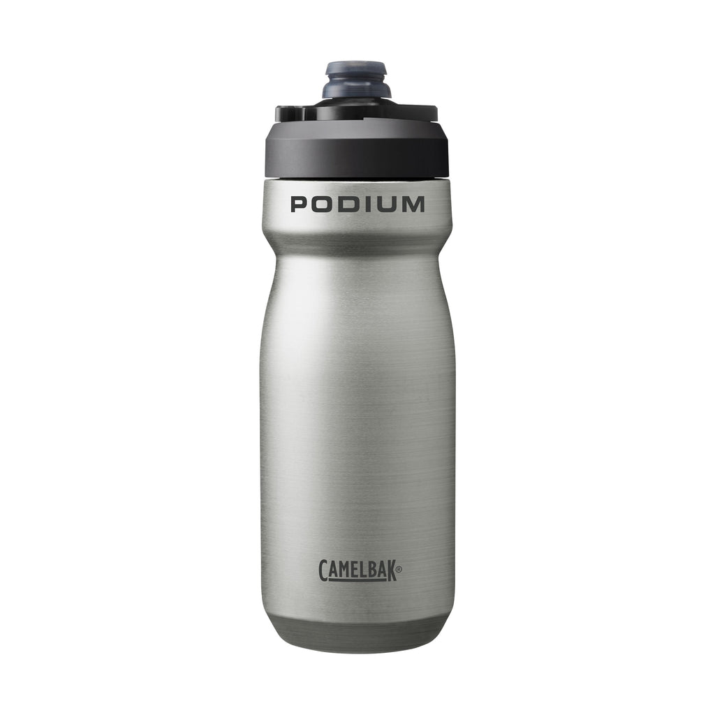 CamelBak Podium 18oz Insulated Stainless Steel Bike Water Bottle, Stainless Edition-DYHM