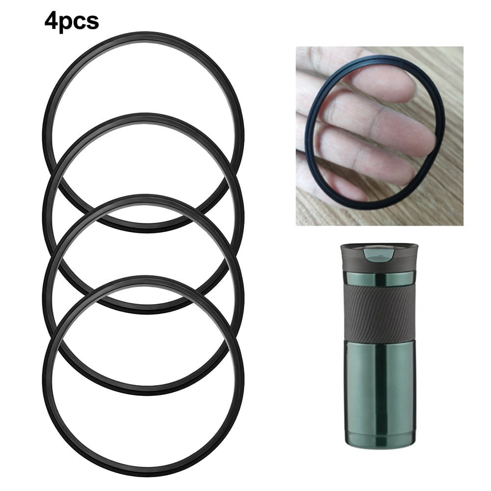PULMCheerge 4 Pack Gaskets Compatible with Contigo Snapseal Byron Travel Mug 16oz &amp; 20oz, Replacement Rubber Seal for Contigo Snapseal Lid, Replacement Silicone Part for Contigo Coffee Travel Tumbler Edition-ZK97