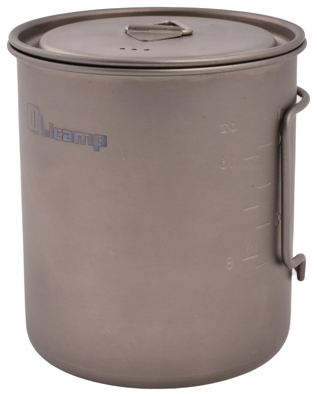 Olicamp Titanium Space Saver Mug with Lid, Nests Nalgene Bottle Inside, Lightweight and Compact, Perfect for Camping and Backpacking, 750mL Edition-U8W5