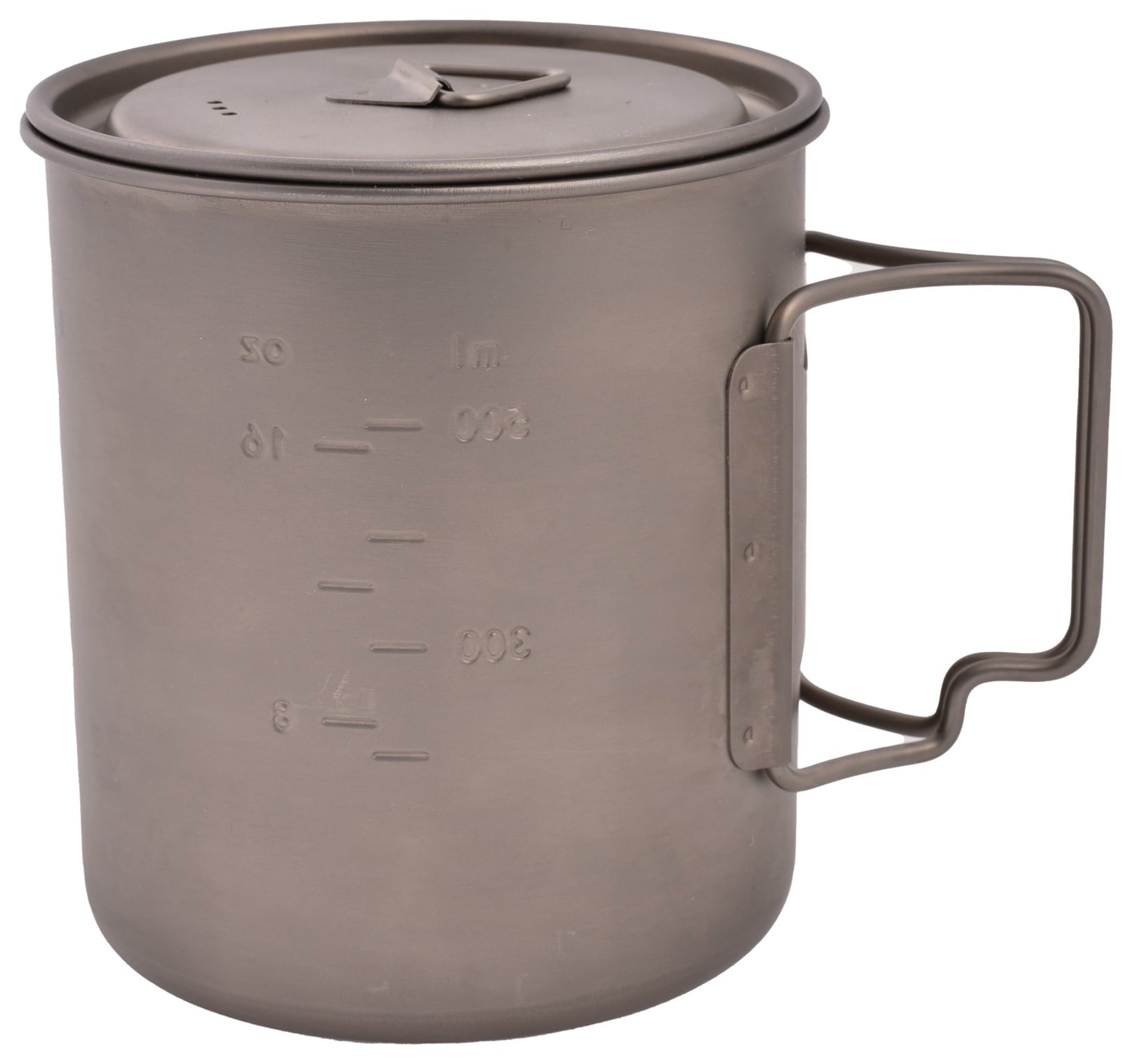 Olicamp Titanium Space Saver Mug with Lid, Nests Nalgene Bottle Inside, Lightweight and Compact, Perfect for Camping and Backpacking, 750mL Edition-U8W5