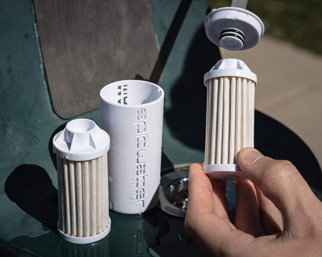 Epic Water Filters Nalgene OG Sustain Tritan USA Made Water Bottle and 75 Gallon Filter - Removes 99.99% of Water Impurities, 32oz, Leggitt Art Edition-VNZ2