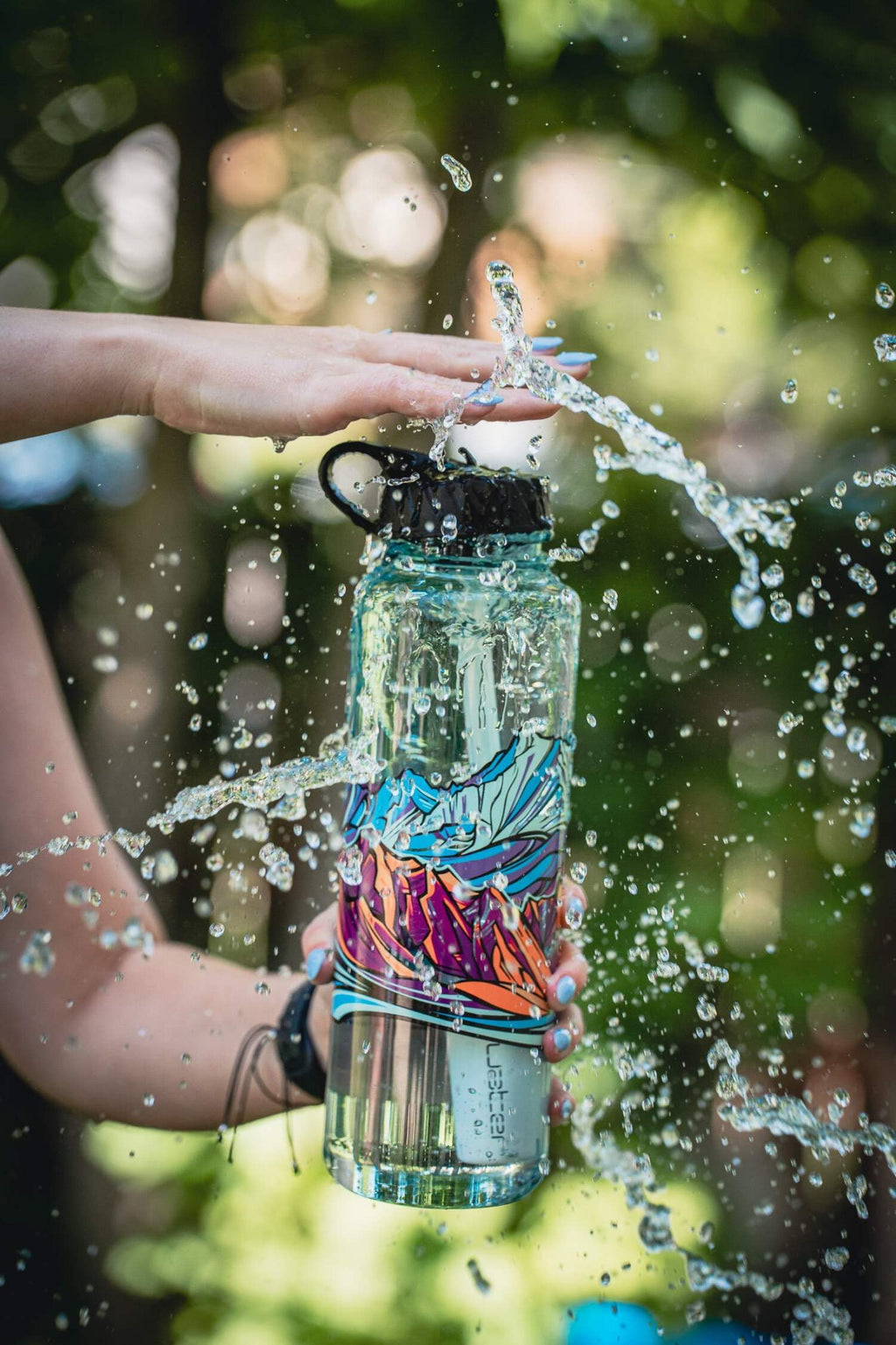 Epic Water Filters Nalgene OG Sustain Tritan USA Made Water Bottle and 75 Gallon Filter - Removes 99.99% of Water Impurities, 32oz, Leggitt Art Edition-VNZ2