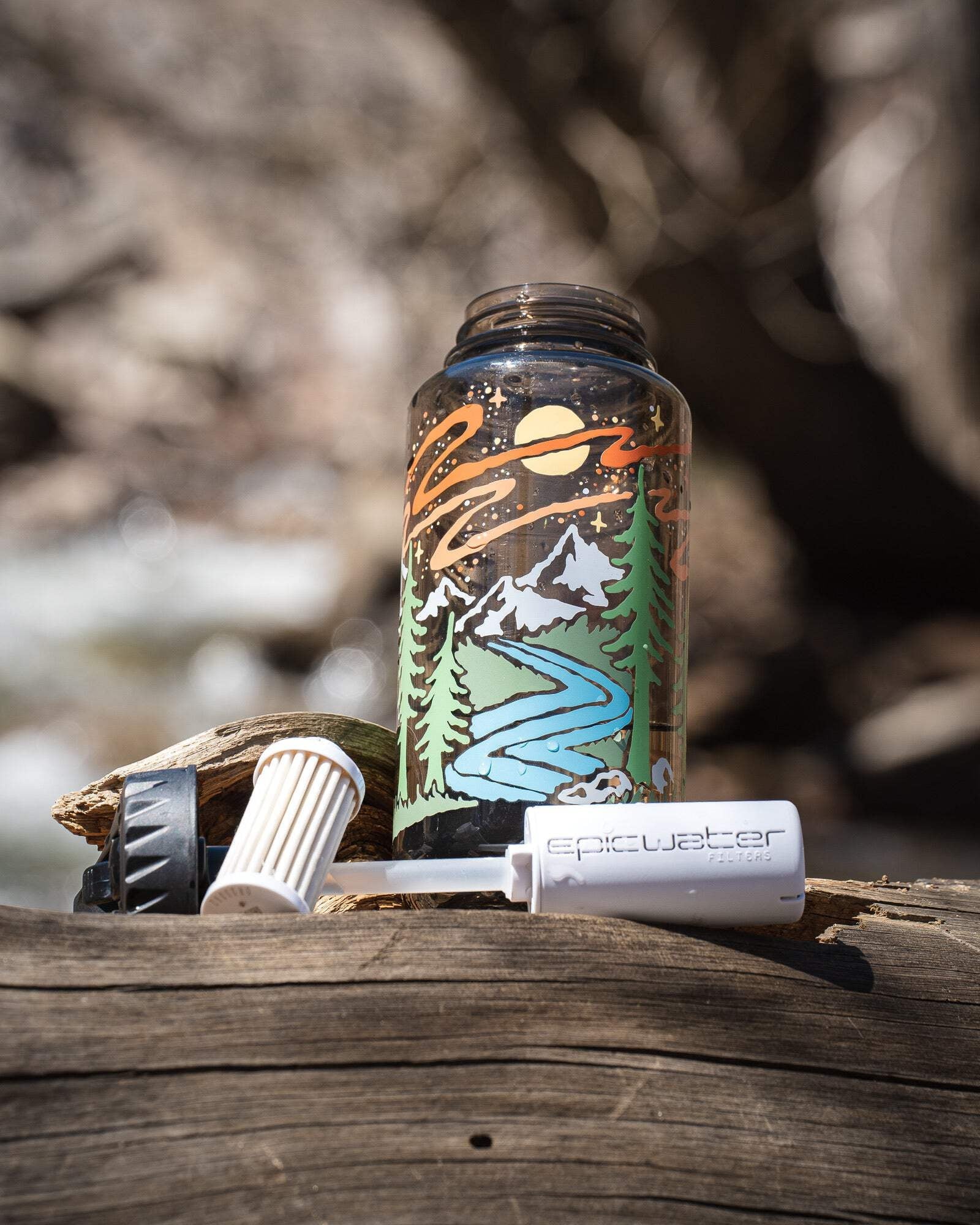 Epic Water Filters Nalgene OG Sustain Tritan USA Made Water Bottle and 75 Gallon Filter - Removes 99.99% of Water Impurities, 32oz, Atomic Child Special Edition Edition-WN99