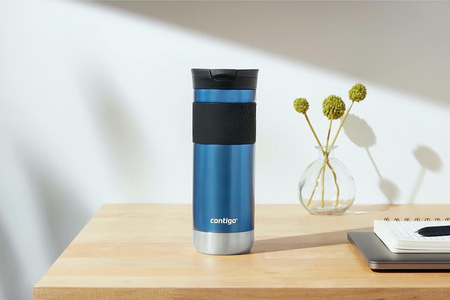 Contigo Byron Vacuum-Insulated Stainless Steel Travel Mug, 20oz - Leak-Proof - Edition-NGTA