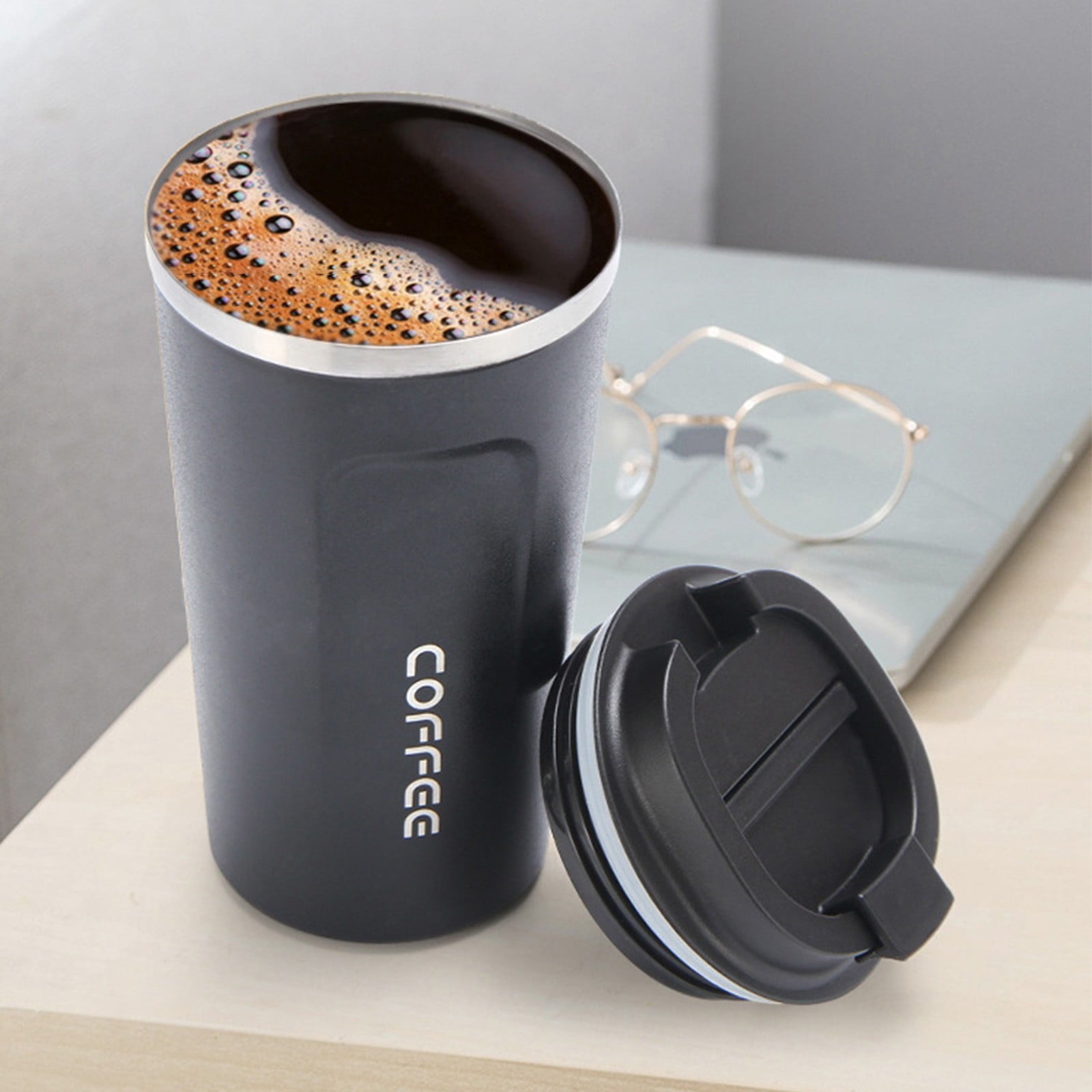 Clearance Items!Ymkly Office Supplies,Vacuum Cup,Travel Mug Insulated Coffee Cup With Leakproof Lid Vacuum Insulation Stainless Steel For Hot And Cold Water Coffee And T,Contigo Coffee Travel Mug Edition-J41Q