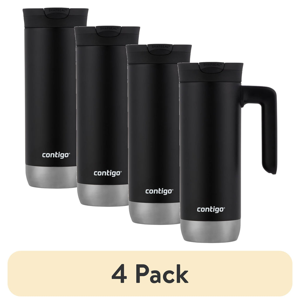 Contigo Huron 2.0 Stainless Steel Travel Mug with SNAPSEAL Lid and Handle in Black, 20 fl oz. Edition-0UFI