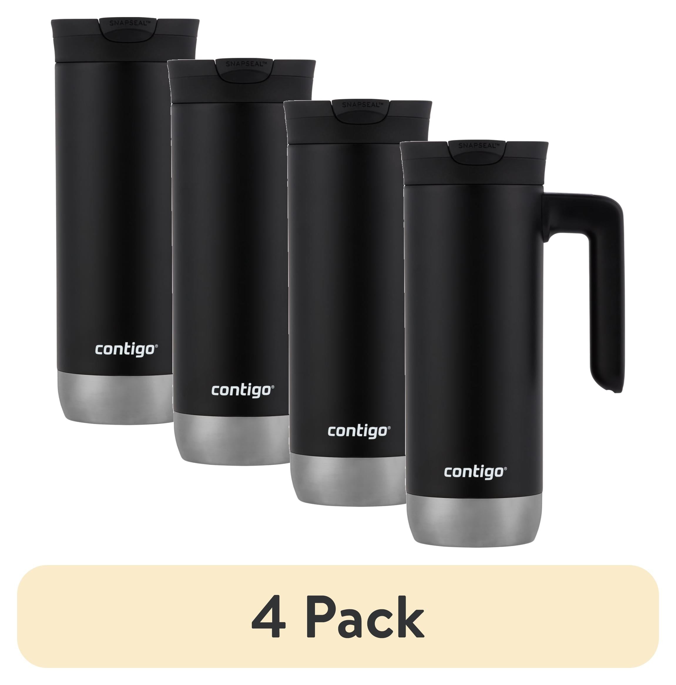 Contigo Huron 2.0 Stainless Steel Travel Mug with SNAPSEAL Lid and Handle in Black, 20 fl oz. Edition-0UFI