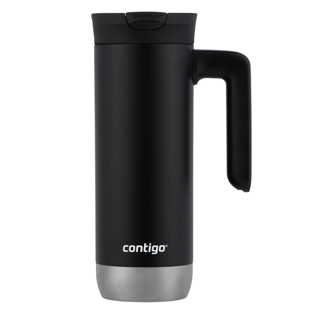 Contigo Huron 2.0 Stainless Steel Travel Mug with SNAPSEAL Lid and Handle in Black, 20 fl oz. Edition-0UFI