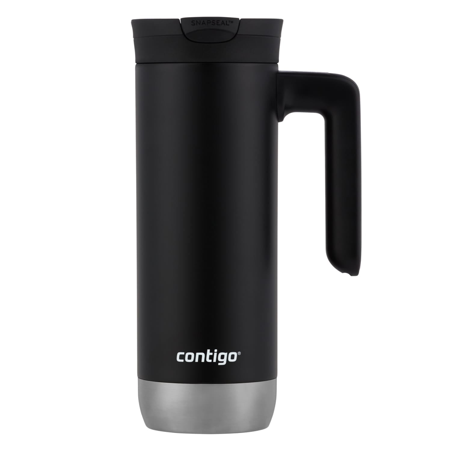 Contigo Huron 2.0 Stainless Steel Travel Mug with SNAPSEAL Lid and Handle in Black, 20 fl oz. Edition-0UFI
