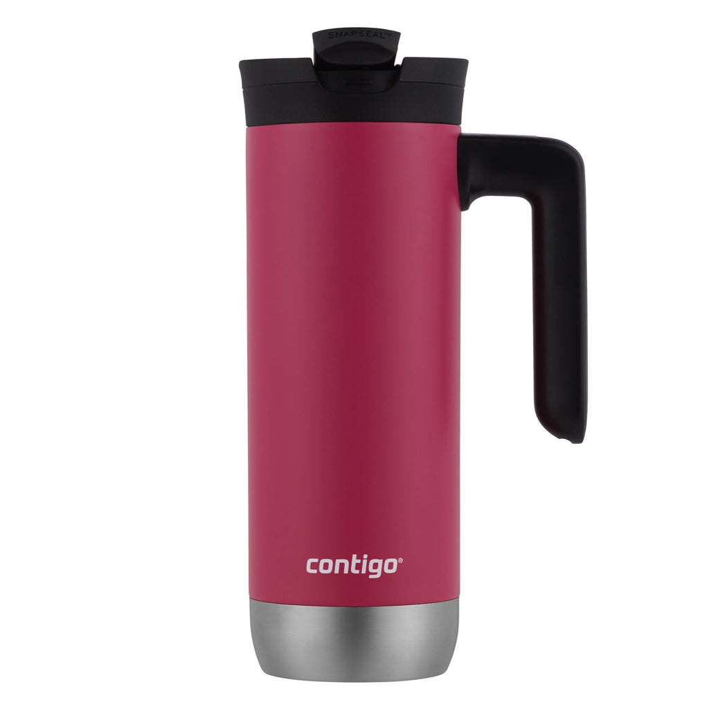 Contigo Huron 2.0 Stainless Steel Travel Mug with SNAPSEAL Lid and Handle in Black, 20 fl oz. Edition-0UFI