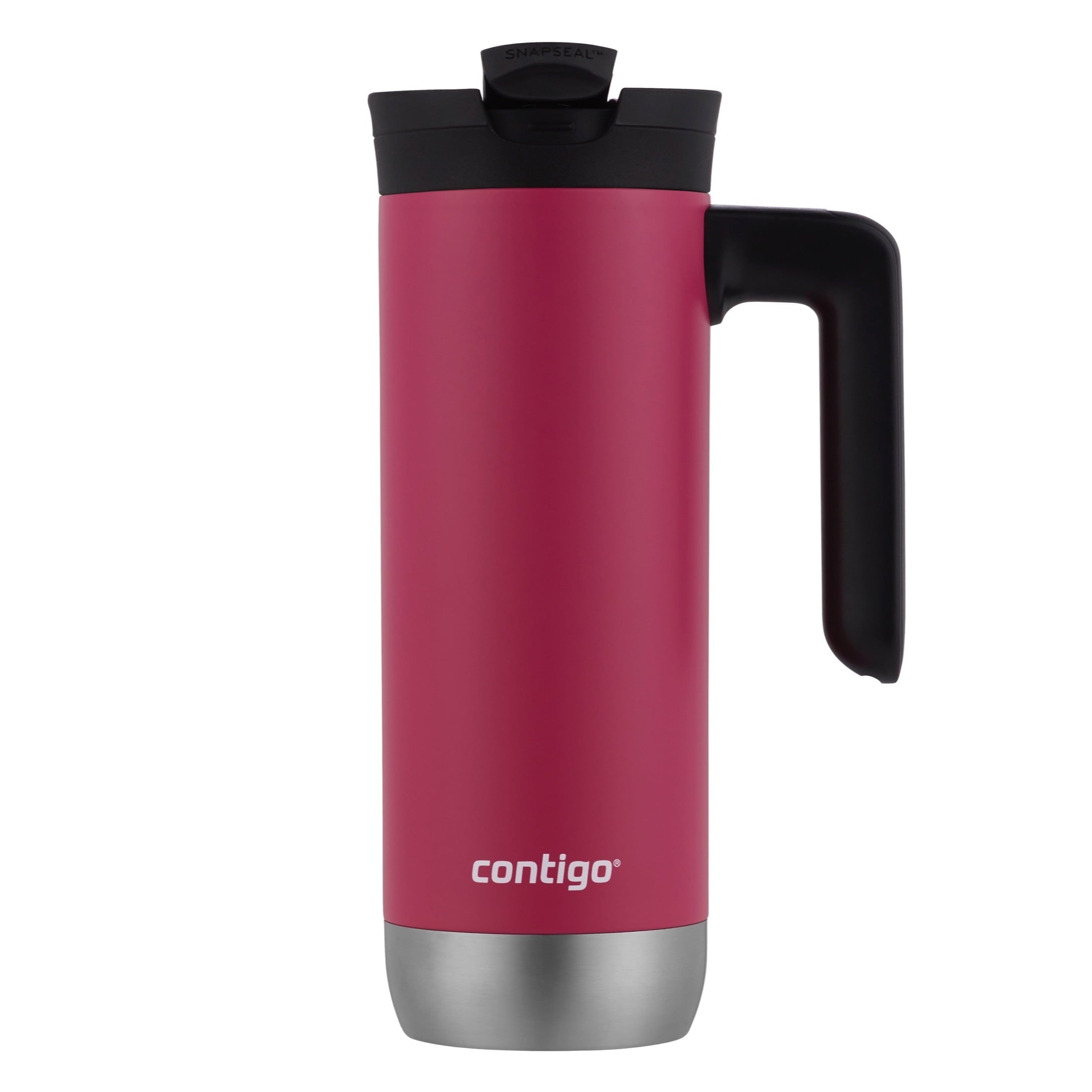 Contigo Huron 2.0 Stainless Steel Travel Mug with SNAPSEAL Lid and Handle in Black, 20 fl oz. Edition-0UFI