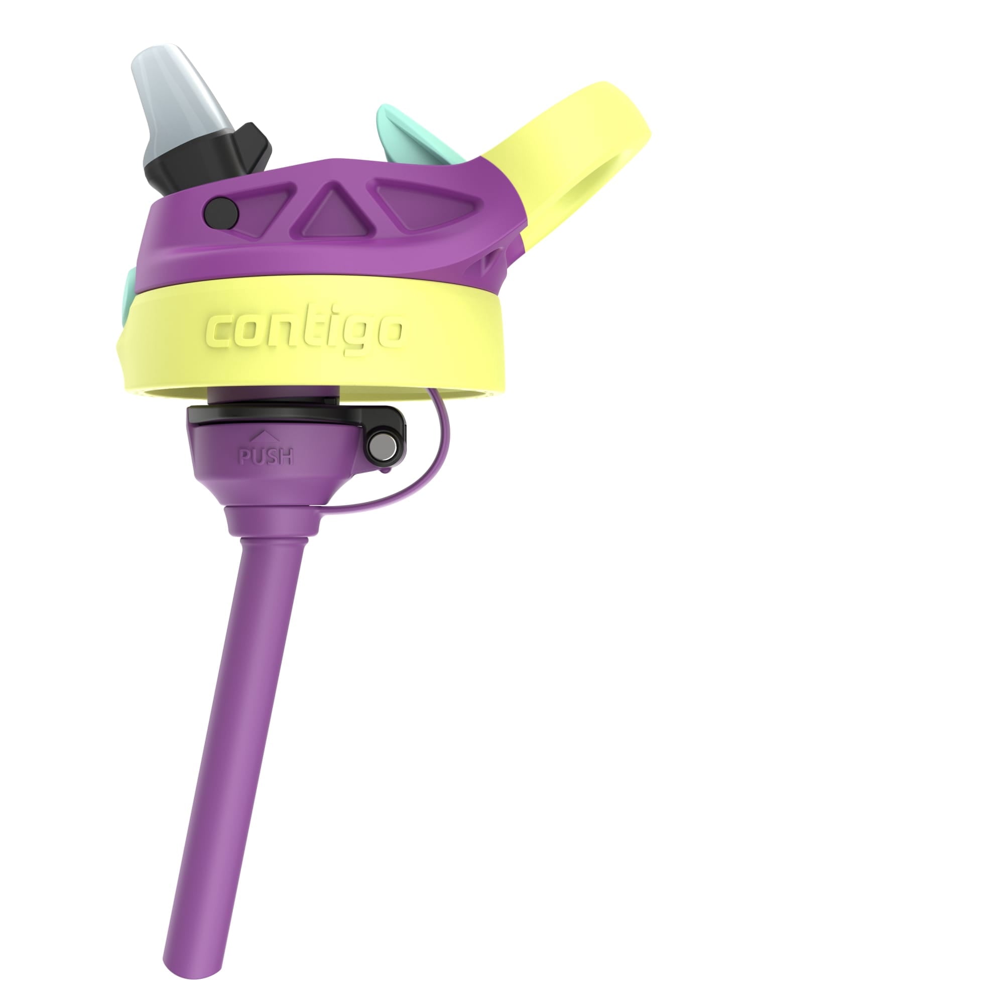 Contigo Kids Water Bottle with Redesigned AUTOSPOUT Straw, 14 oz, Grape Forest Haven Edition-W89R