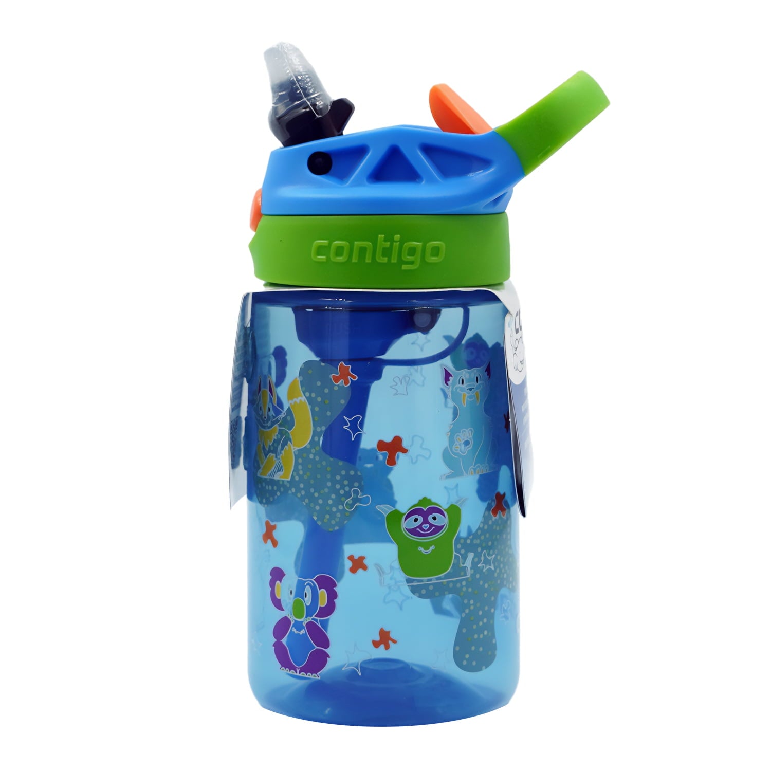 Contigo Kids Water Bottle with Redesigned AUTOSPOUT Straw, 14 oz, Grape Forest Haven Edition-W89R