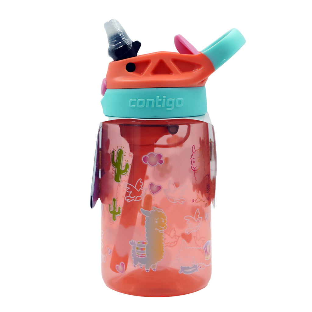 Contigo Kids Water Bottle with Redesigned AUTOSPOUT Straw, 14 oz, Grape Forest Haven Edition-W89R