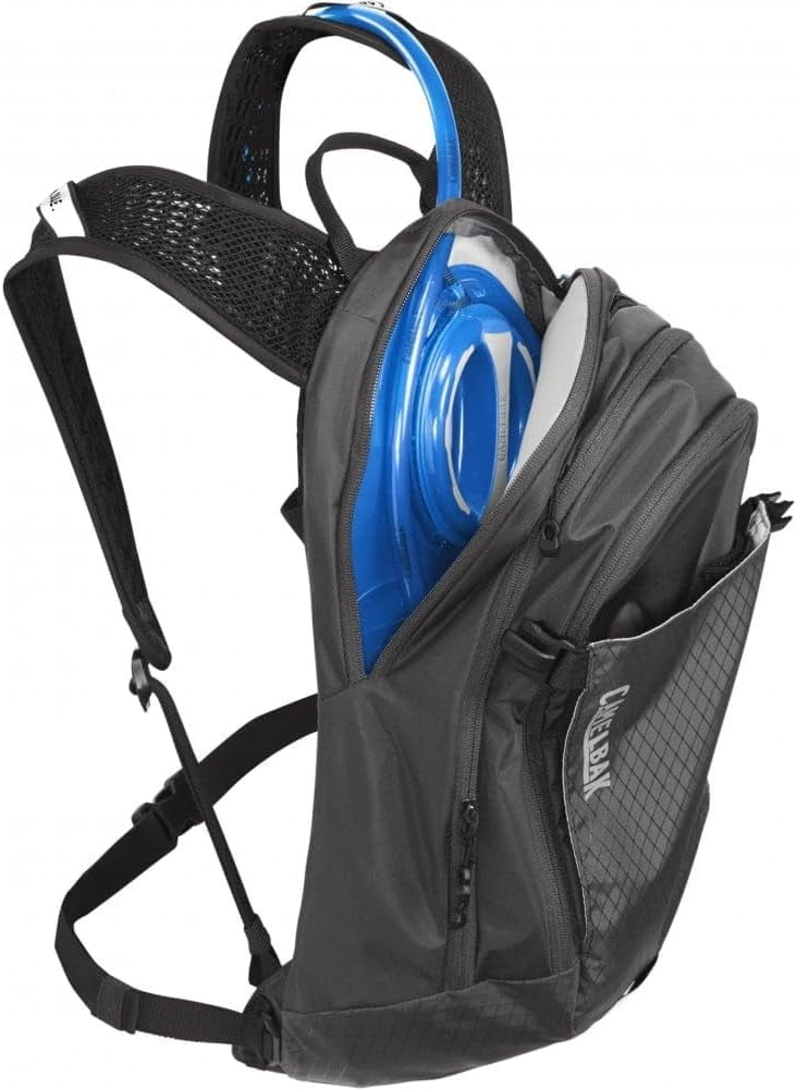 CamelBak Women's M.U.L.E. 12 Mountain Biking Hydration Pack - Easy Refilling Hydration Backpack - Magnetic Tube Trap 100oz, Charcoal/Black Edition-9WY5