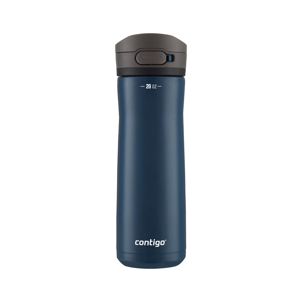 Contigo Jackson Chill Bundle 2 Water Bottles Black 24oz and Blueberry 20oz with Autopop Lid Edition-Y2WR