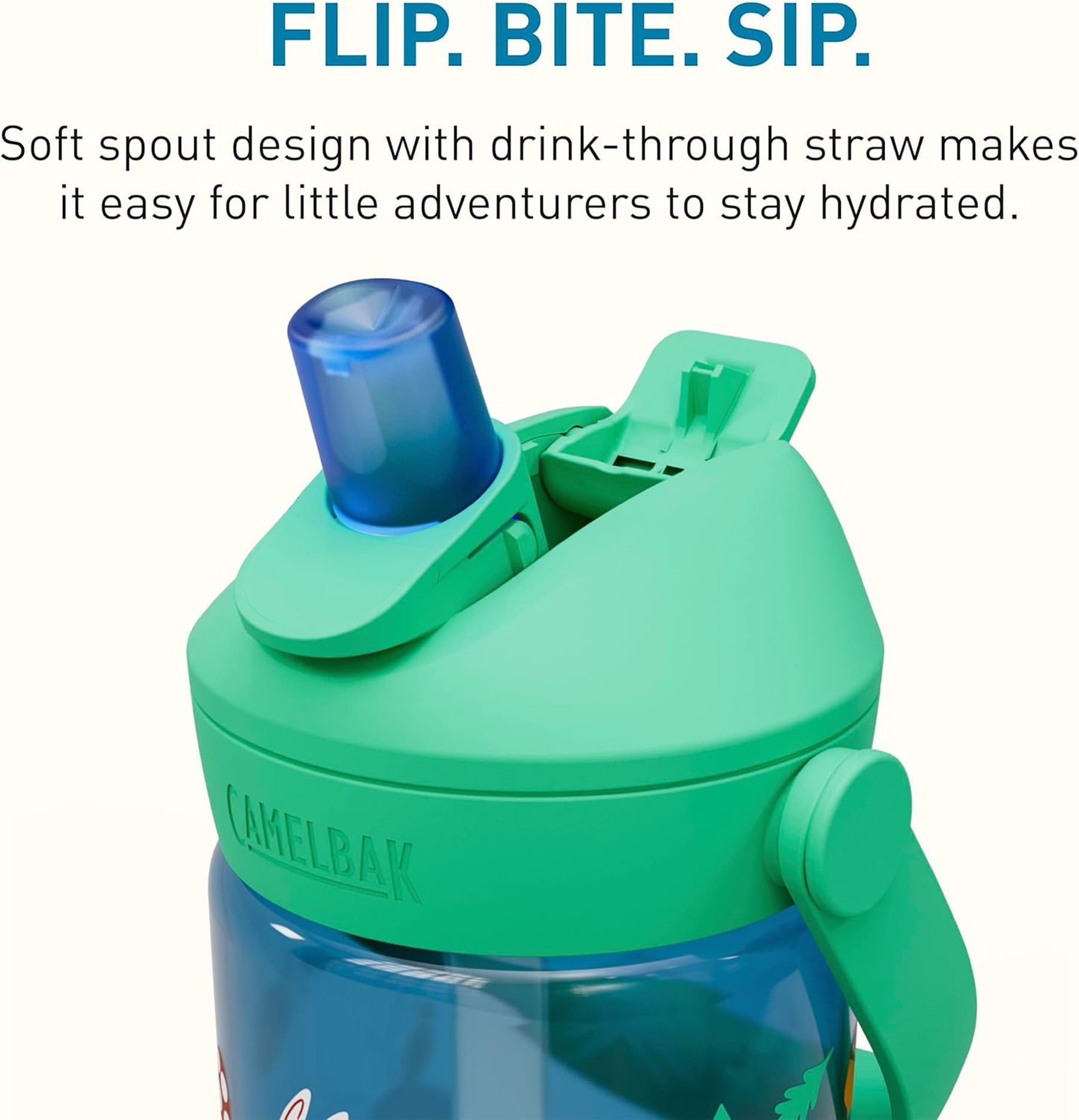 Camelbak Thrive™ Flip Straw Kids 14oz Bottle, Friendly Forest Edition-RF5Z