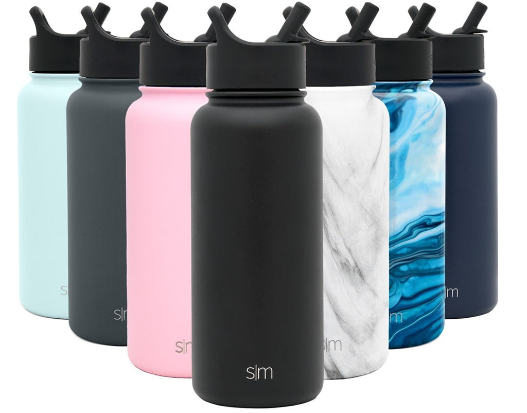 Simple Modern Summit Water Bottle Straw Lid Vacuum Insulated Stainless Steel Bottle | 18 fl oz Edition-S5J6