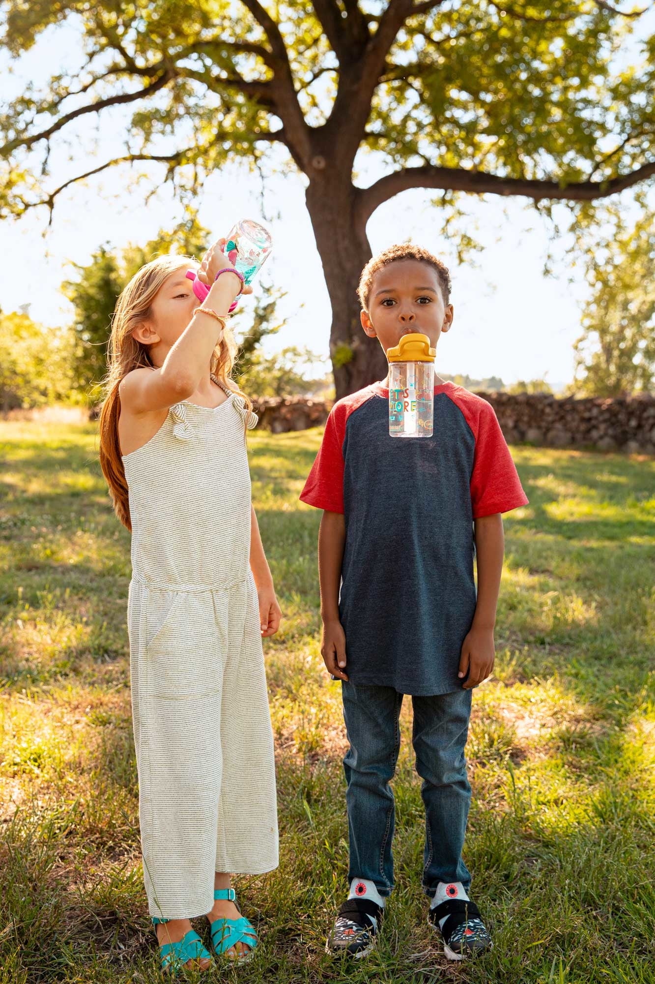 Camelbak Thrive™ Flip Straw Kids 14oz Bottle, Jungle Animals Edition-ZLDI