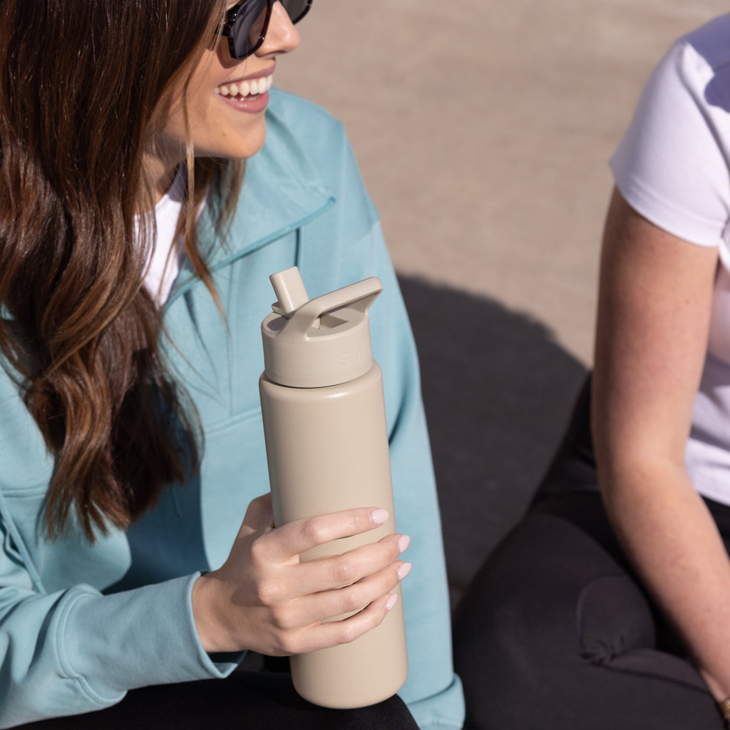 Simple Modern 30 fl oz Insulated Stainless Steel Summit Wide Mouth Water Bottle with Straw Lid | Slumberland Edition-83DY
