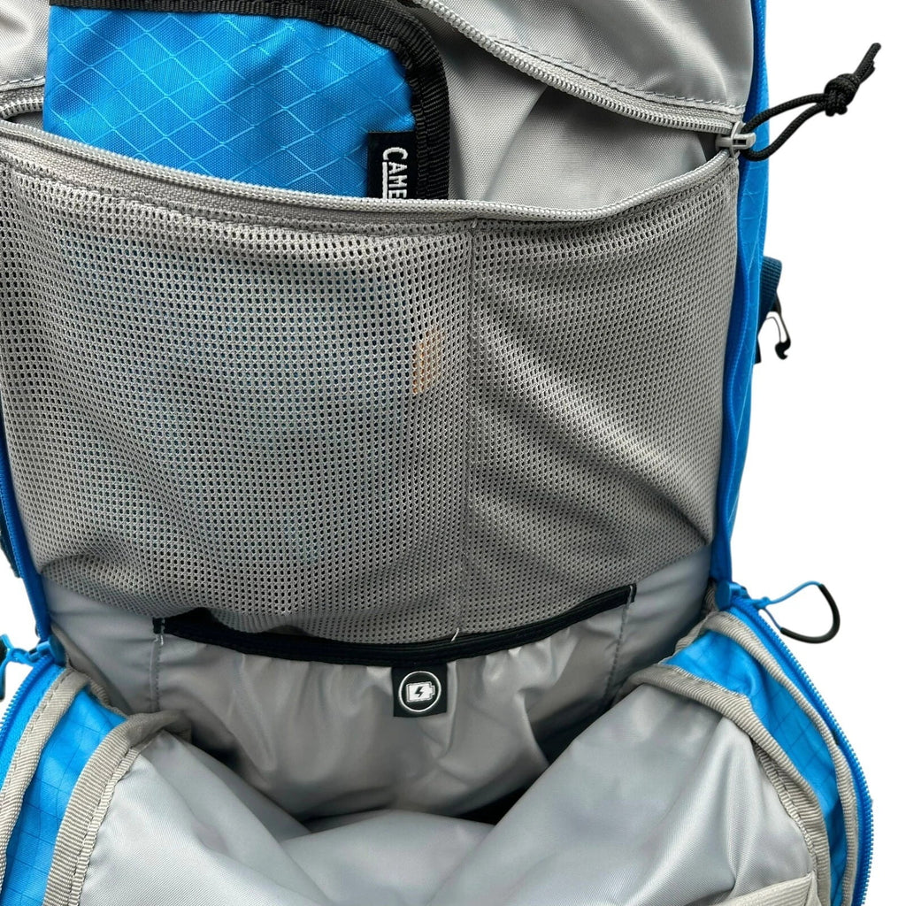 CAMELBAK M.U.L.E Pro 14L Bike Hydration Backpack 100 oz, Ibiza Blue/Orange Edition-M7M7