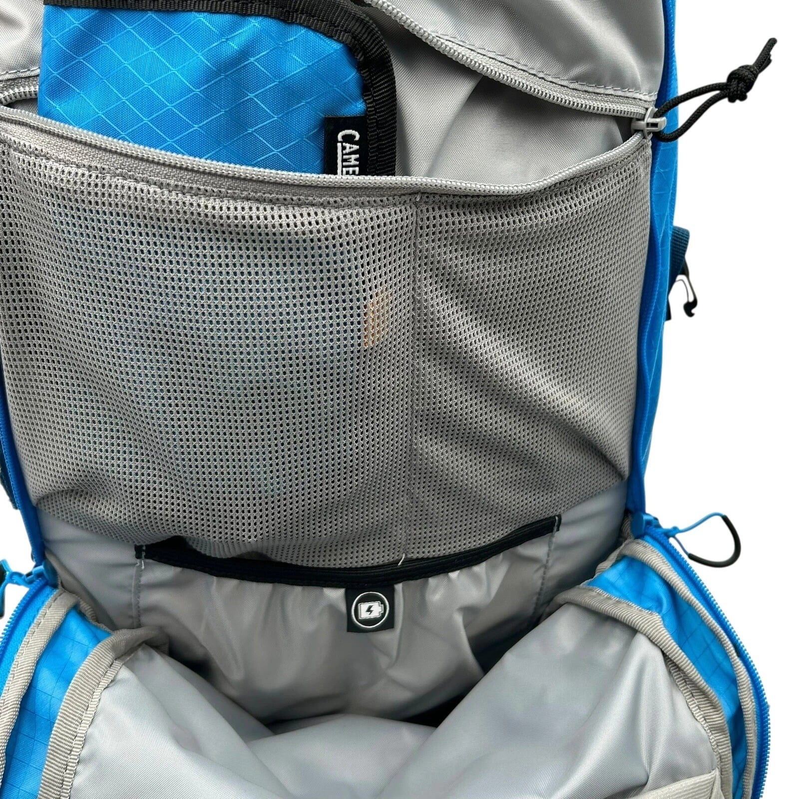 CAMELBAK M.U.L.E Pro 14L Bike Hydration Backpack 100 oz, Ibiza Blue/Orange Edition-M7M7