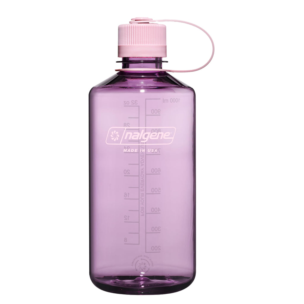 Nalgene Sustain Tritan BPA-Free Water Bottle Made with Material Derived from 50% Plastic Waste (using ISCC certified mass balance), 32 OZ, Narrow Mouth, Cherry Blossom Edition-6XTQ