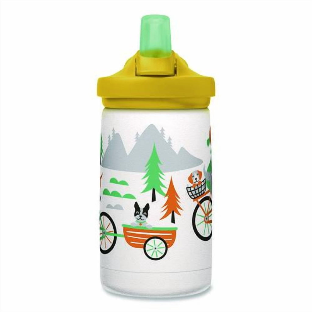 CamelBak Eddy+ Kids - Water bottle - Size 4.25 in x 2.91 in - Height 6.5 in - 12 fl.oz - biking dogs Edition-H6S8