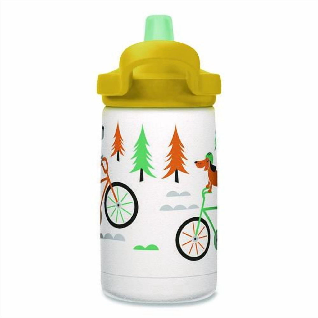 CamelBak Eddy+ Kids - Water bottle - Size 4.25 in x 2.91 in - Height 6.5 in - 12 fl.oz - biking dogs Edition-H6S8
