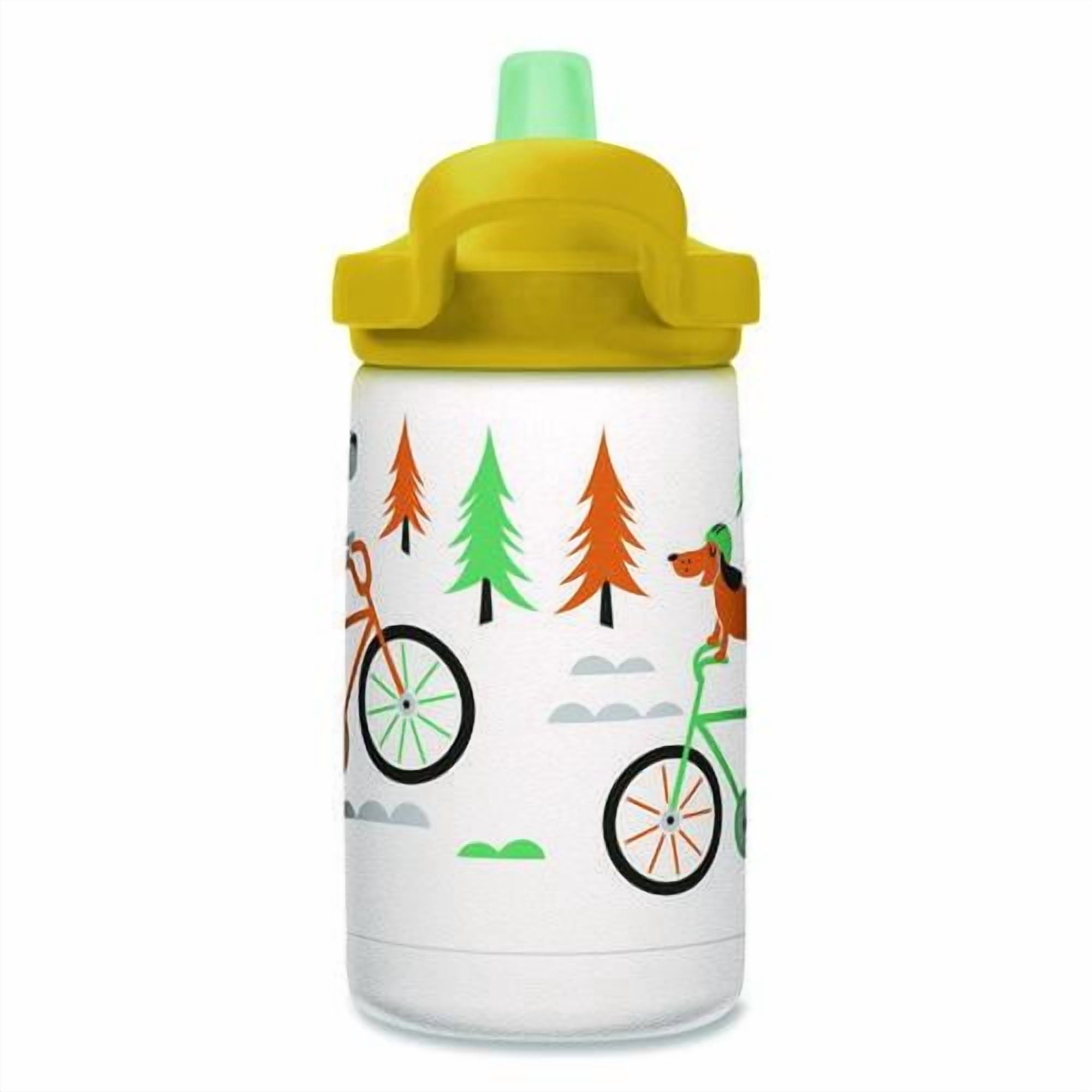 CamelBak Eddy+ Kids - Water bottle - Size 4.25 in x 2.91 in - Height 6.5 in - 12 fl.oz - biking dogs Edition-H6S8