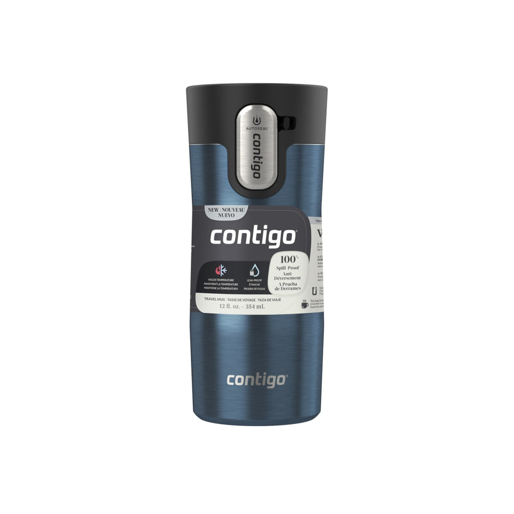 Contigo 12 oz. West Loop 3.0 Insulated Stainless Steel Travel Mug - Blueberry Edition-XFMY