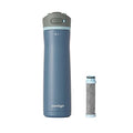 Contigo 24 oz. Wells Chill Stainless Steel Filter Bottle w/ Filters - Dark Ice Edition-NZRT