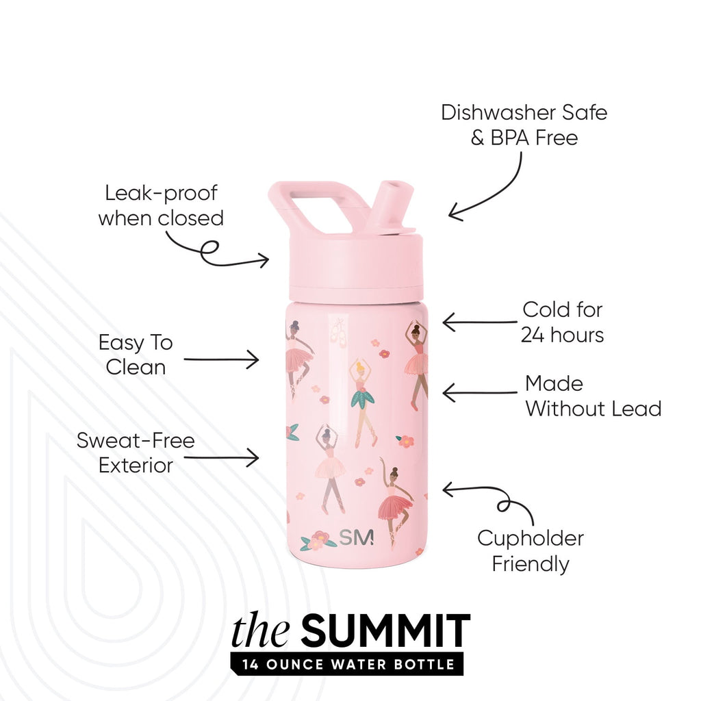 Simple Modern 14oz Summit Water Bottle with Straw Lid | Confetti Edition-DZ45