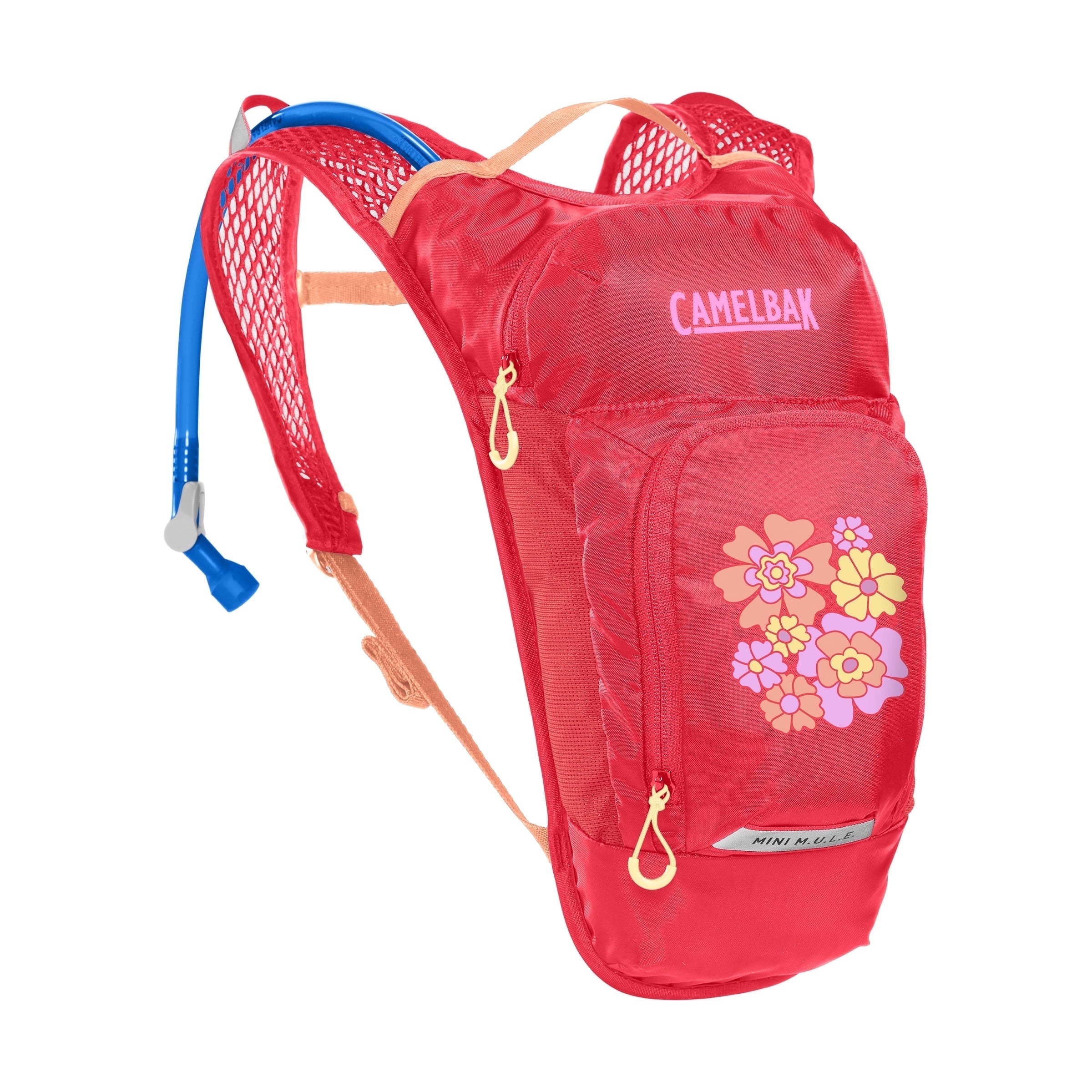Camelbak Kid's Mini Mule.® 50oz Hydration Pack, Pink/Flowers Edition-TTFJ