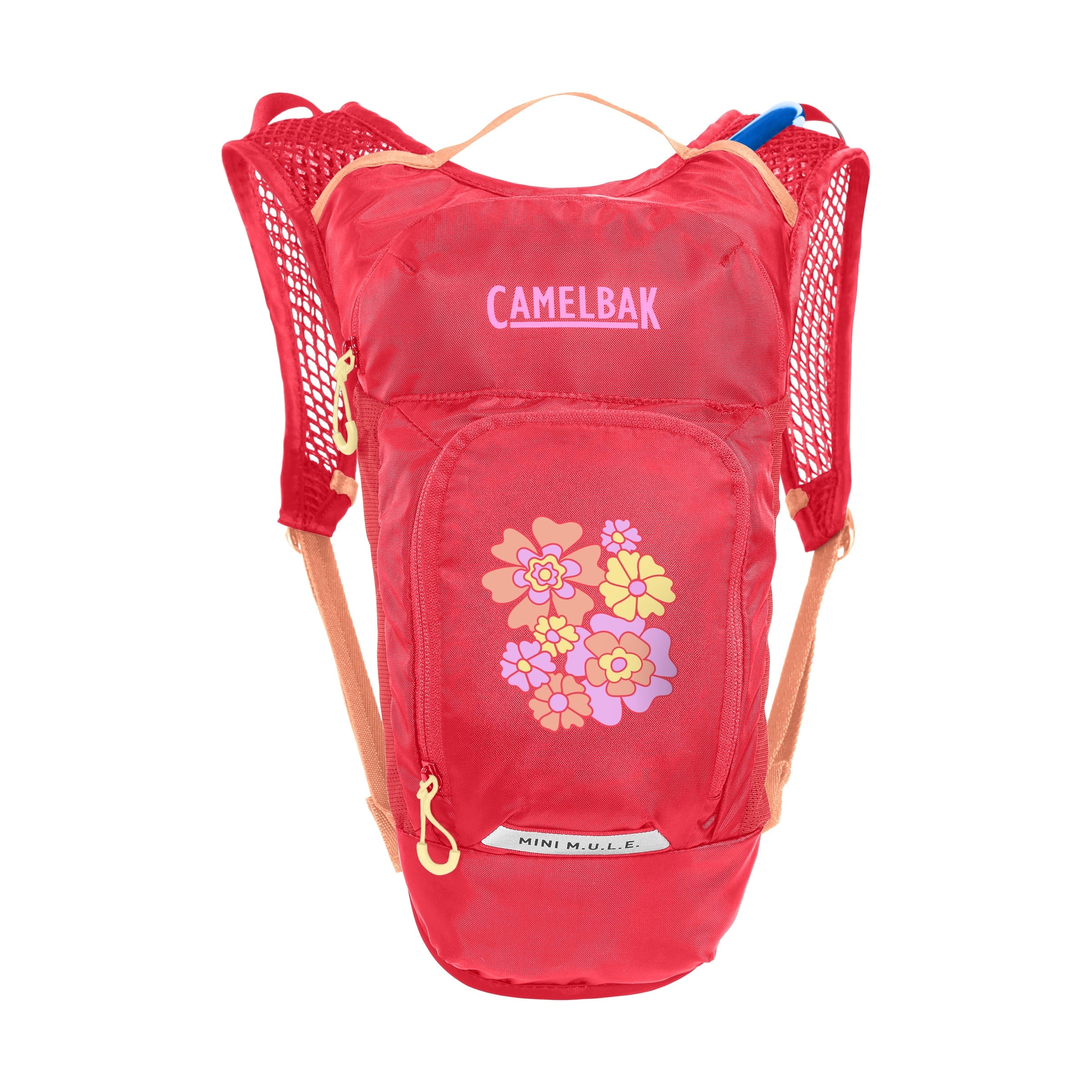 Camelbak Kid's Mini Mule.® 50oz Hydration Pack, Pink/Flowers Edition-TTFJ