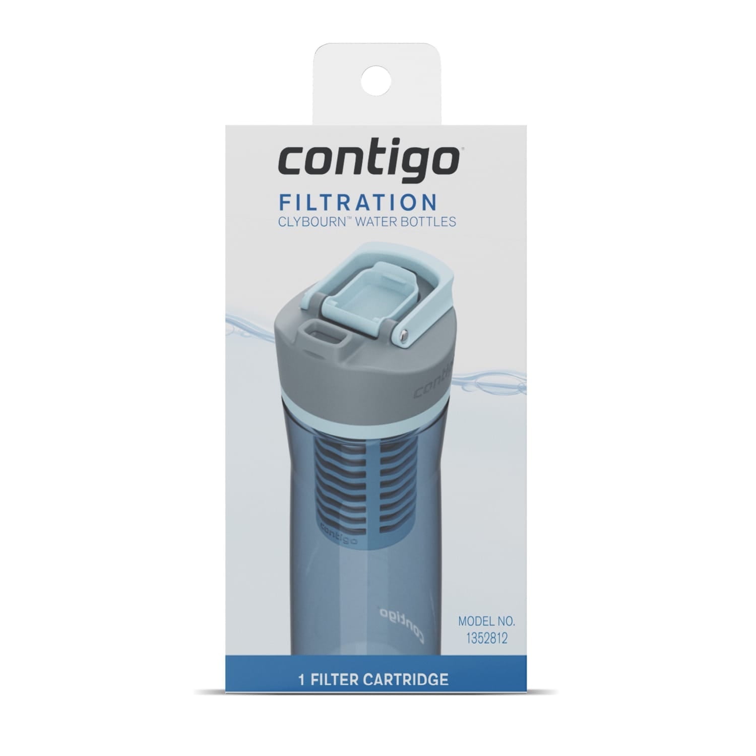 Contigo Clybourn FreeFlow Filter Water Bottle Replacement Filter, 1 Count Edition-M955