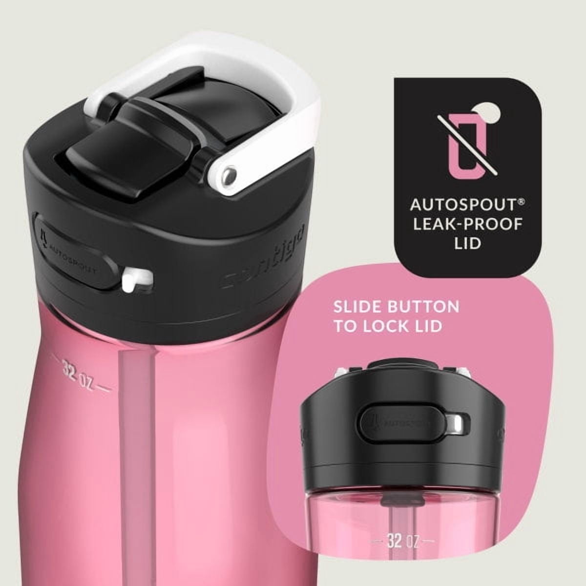 Contigo Ashland 2.0 32 oz Licorice BPA Free Water Bottle Edition-75WR