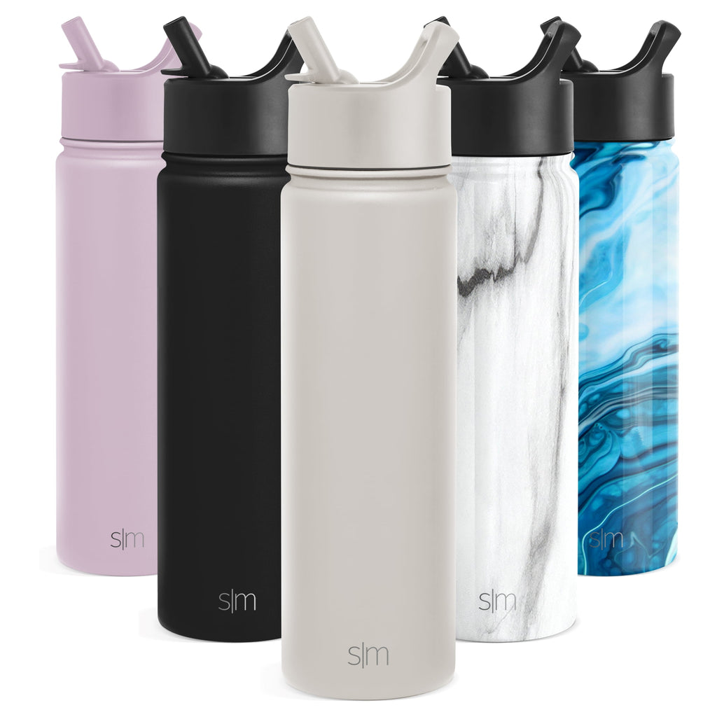 Simple Modern Summit Water Bottle Straw Lid Vacuum Insulated Stainless Steel Bottle | 22 fl oz Edition-VIUU