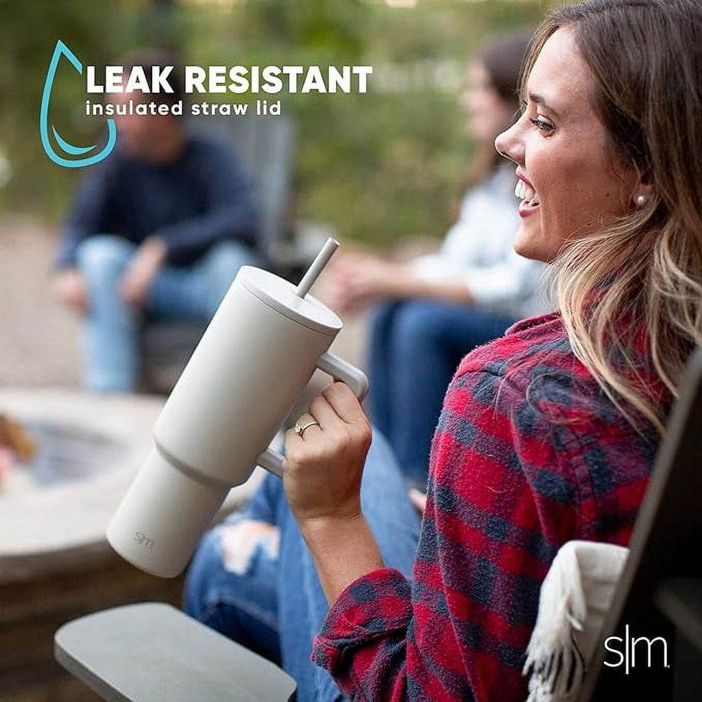 Simple Modern 40 fl oz Insulated Stainless Steel Trek Tumbler with Straw Lid | 80s Mix Edition-VJNG