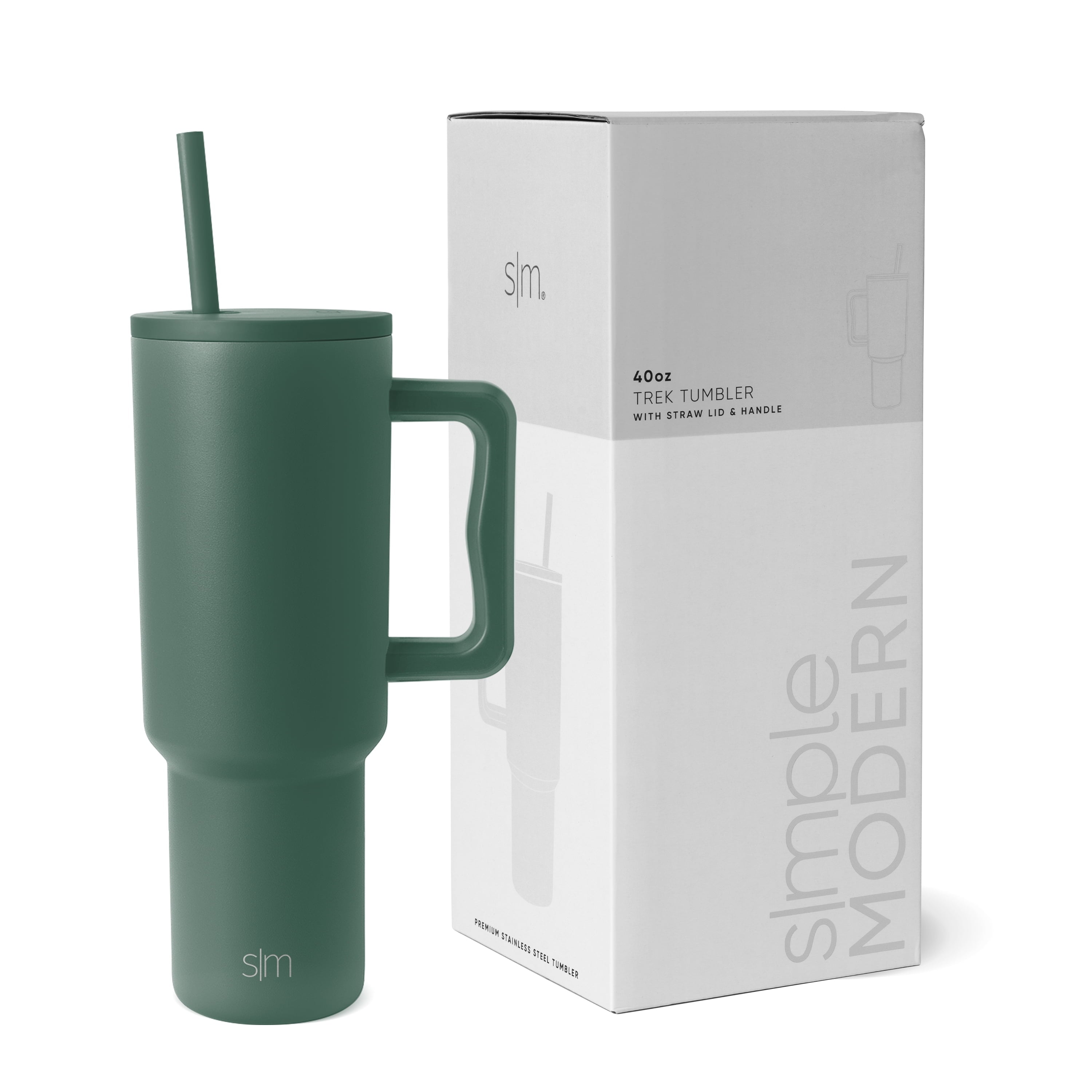 Simple Modern 40 fl oz Insulated Stainless Steel Trek Tumbler with Straw Lid | 80s Mix Edition-VJNG
