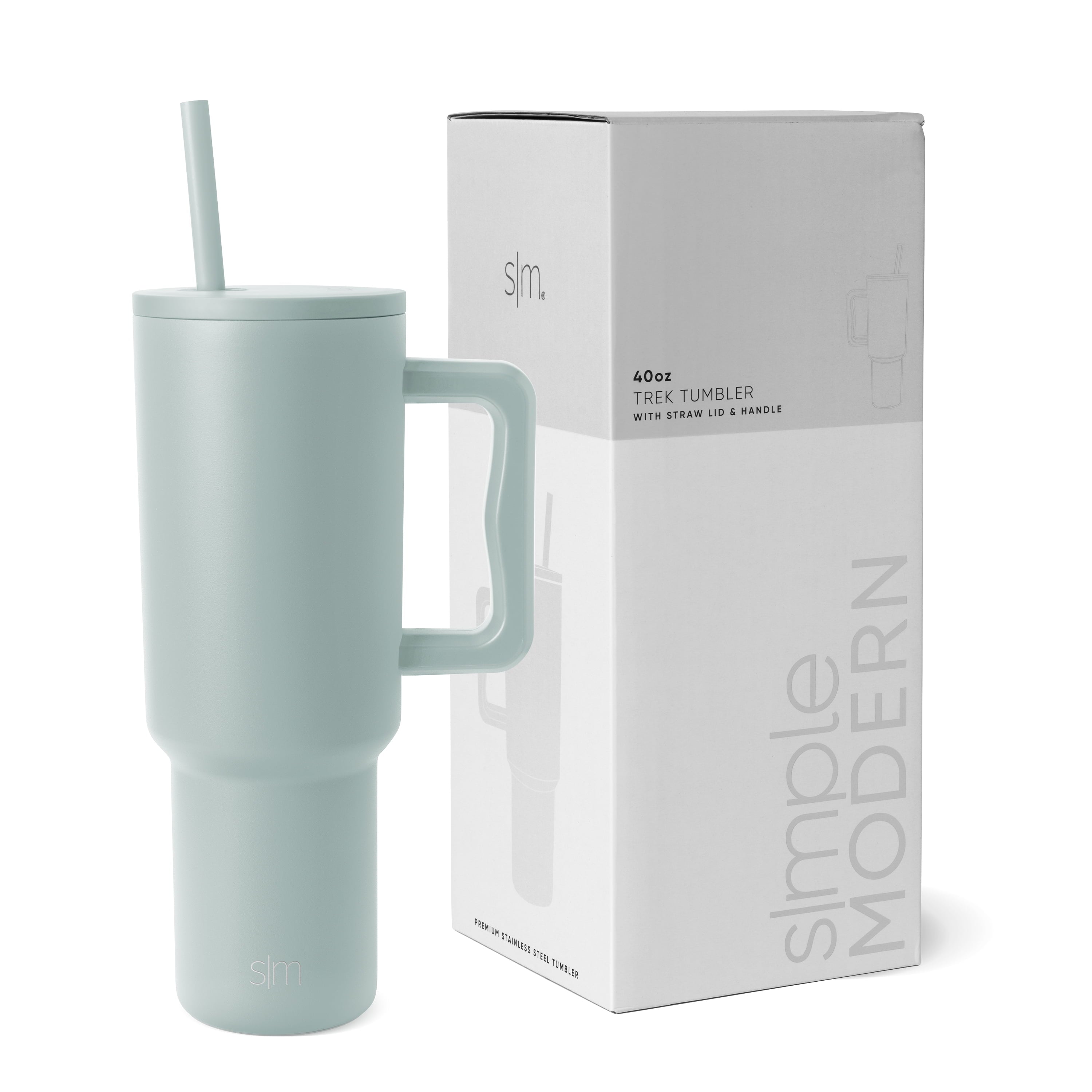 Simple Modern 40 fl oz Insulated Stainless Steel Trek Tumbler with Straw Lid | 80s Mix Edition-VJNG